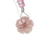 Strawberry quartz / garnet 1pkg1, top-drilled hand-cut 1sided carved flower bead natural, 16mm image number 1