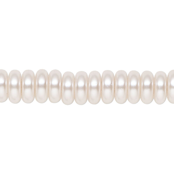 Pearl 1pk light pink, Celestial Crystal® 8x3mm rondelle 15.5-16 inch image number 0