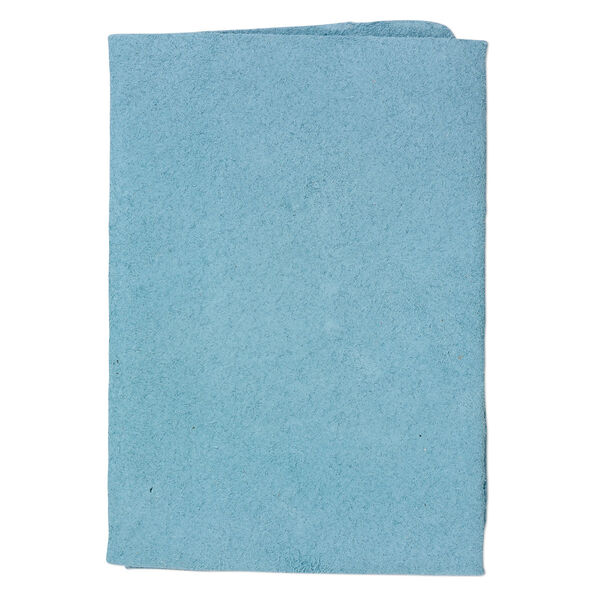Scrap, leather (dyed), turquoise blue, 9-1/4 x 3-1/2 inch square. Sold individually. image number 0