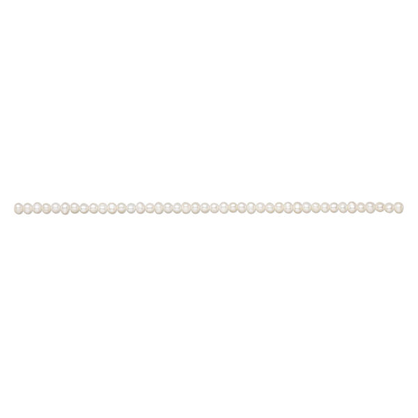 Freshwater pearl 1pkg1, semi-round, 15 inch white 6-7mm cultured image number 1