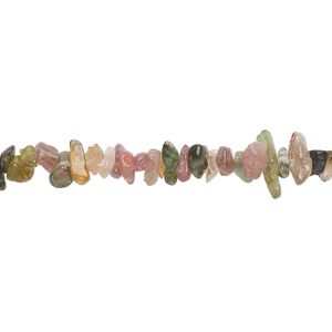 Multi-tourmaline 1pkg1, chip bead natural 18 inch mini to small