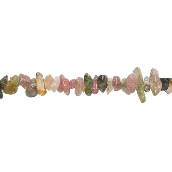 Multi-tourmaline 1pkg1, chip bead natural 18 inch mini to small image number 0