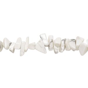 Howlite 1pkg1, chip bead natural 15 inch small