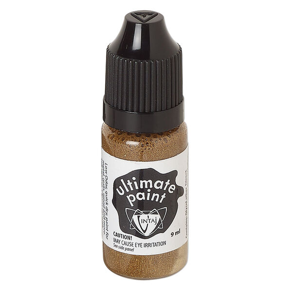 Paint, Vintaj® Ultimate Paint, aged bronze, (CSUP077). Sold per 9-milliliter bottle. image number 0
