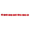 Mother-of-pearl shell 1pkg1, flat oval bead 15 inch shaded red 20x15mm image number 1