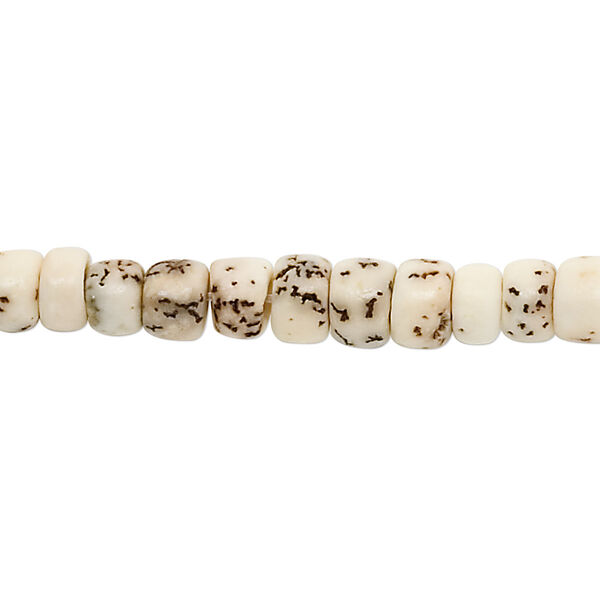 Bead, betel nut (waxed), 5x3mm-6x5mm rondelle. Sold per 15-1/2" to 16" strand. image number 0