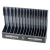 Plier rack, Plyworx PliersRack II, ABS plastic, grey, 12-3/4 x 9 x 3-1/4 inches with 15 slots. Sold individually. image number 1