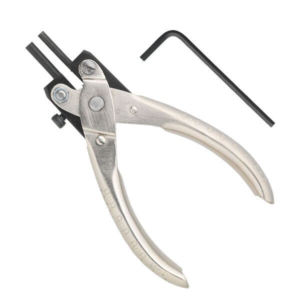 Pliers, wire-wrapping parallel action, steel, black, 5-1/2 inches. Sold individually. image number 0