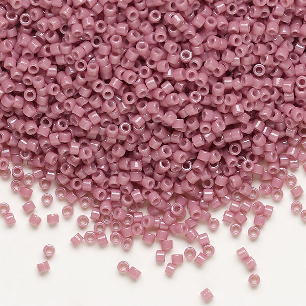 Seed bead, Delica®, glass, pkg/7.5g, #11 round, Duracoat® opaque outside dyed hydrangea (DB-2137). image number 0