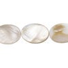 Mother-of-pearl shell 1pkg1, puffed oval bead 15 inch 18x13mm-19x14mm image number 0