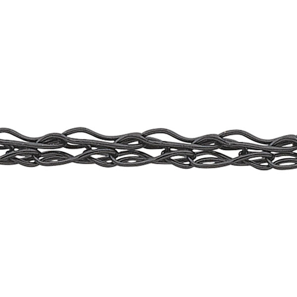 Wire, enamel and copper, black, 1.5mm knit. Sold per 25-foot spool. image number 0