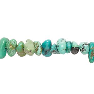 Turquoise 1pkg1, chip bead 15.5-16 inch large
