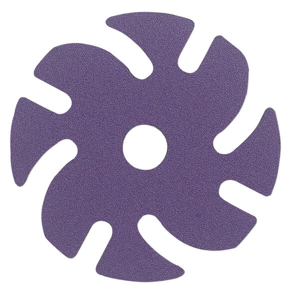 Abrasive disc, 3M™ Ninja™, plastic and ceramic, purple, 220 grit, 3-inch replacement disc for Jooltool™. Sold per pkg of 6. image number 0