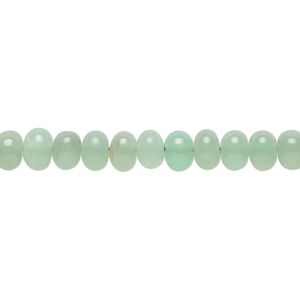 Green chalcedony 1pkg1, hand-cut rondelle bead 14 inch 6x3mm-7x4mm