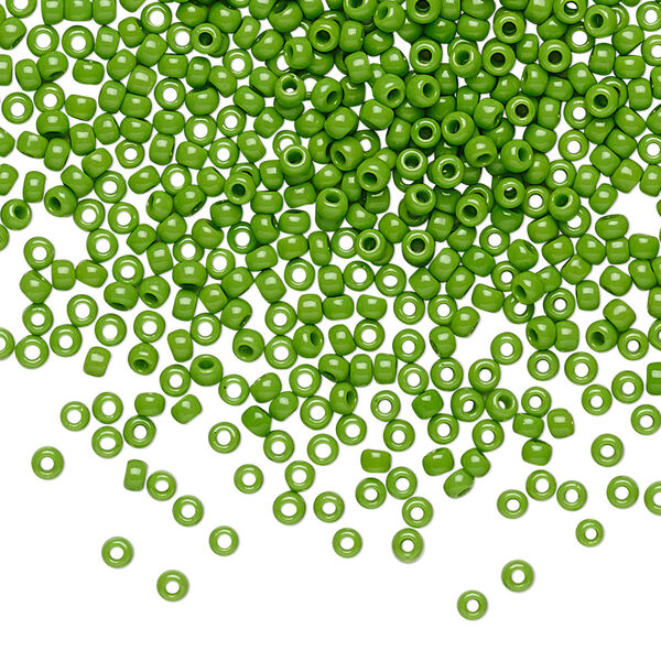 Seed bead, TOHO BEADS®, glass, pkg/7.5g, #11 round, opaque mint green (TR-11-47). image number 0