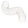 Bracelet, bangle, silver- / copper-plated / gold-finished steel, 1mm wide, 8 inches. Sold per pkg of 60. image number 0