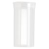 Vial, Squeezetops™, plastic, clear, 2-1/2 x 1-1/4 inch cylinder with attached lid. Sold per pkg of 6. image number 1