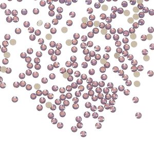 Flat back 144pk amethyst opal foil back, Preciosa MAXIMA Czech crystal rhinestone 1.7-1.9mm chaton rose round SS5