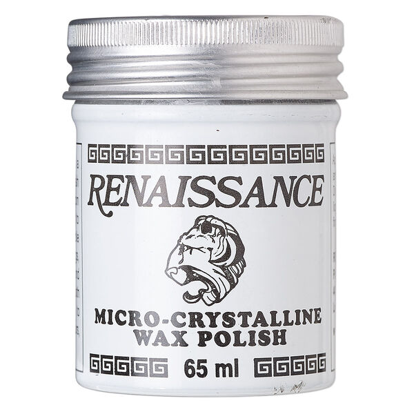 Wax paste polish, Renaissance®, micro-crystalline wax, pkg/65mL tin. image number 0
