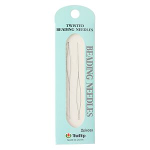 Needle, Tulip, twisted, steel, 0.2mm needle width, 2-3/4 inches. Sold per pkg of 2.
