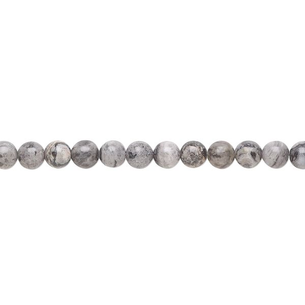 Silver crazy lace agate 1pkg1, round bead natural 15.5-16 inch 4mm image number 0