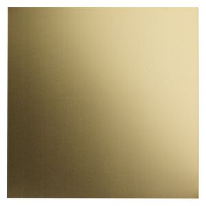 Sheet, copper and zinc, jeweler's bronze, half-hard, 6x6-inch square, 30 gauge. Sold individually.