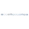 Mother-of-pearl shell 1pkg1, flat oval bead 15 inch light blue 20x15mm image number 1