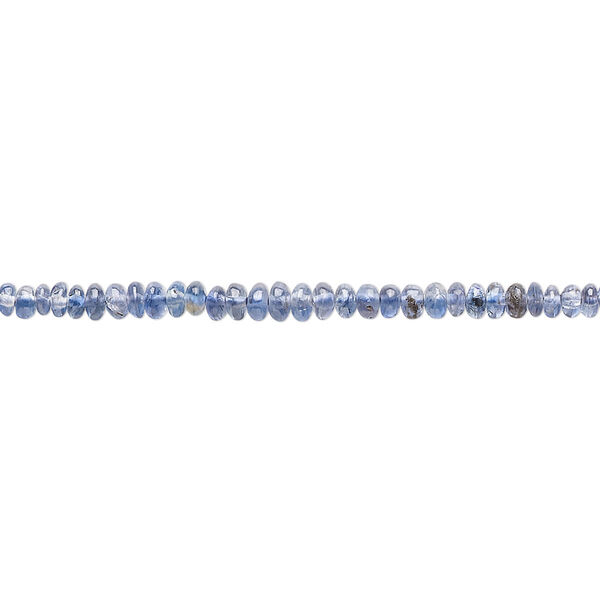 Bead, tanzanite (heated), 2x1mm-3x2mm hand-cut rondelle with 0.4-0.6mm hole, B- grade, Mohs hardness 6 to 7. Sold per 5-1/2 inch strand. image number 0