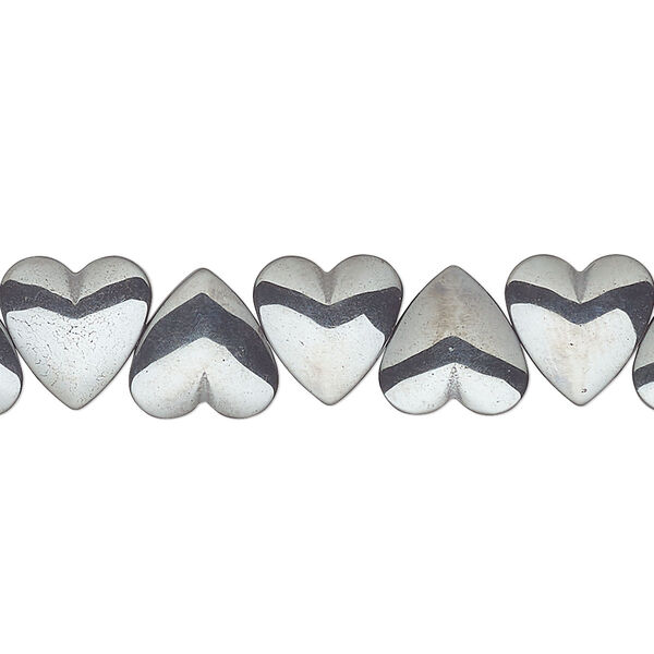 Bead, Hemalyke™ (manmade), 10mm side-drilled heart. Sold per 16-inch strand. image number 0