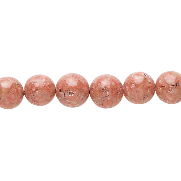 Multi-gemstone / mother-of-pearl shell / resin 1pkg1, round bead 15 inch 7-9mm image number 0