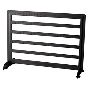 Display, earring, acrylic, black, 9-3/4 x 13 x 5 inches. Sold per pkg of 2.