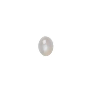 Silver moonstone 1pkg10, hand-cut calibrated oval cab natural 8x6mm