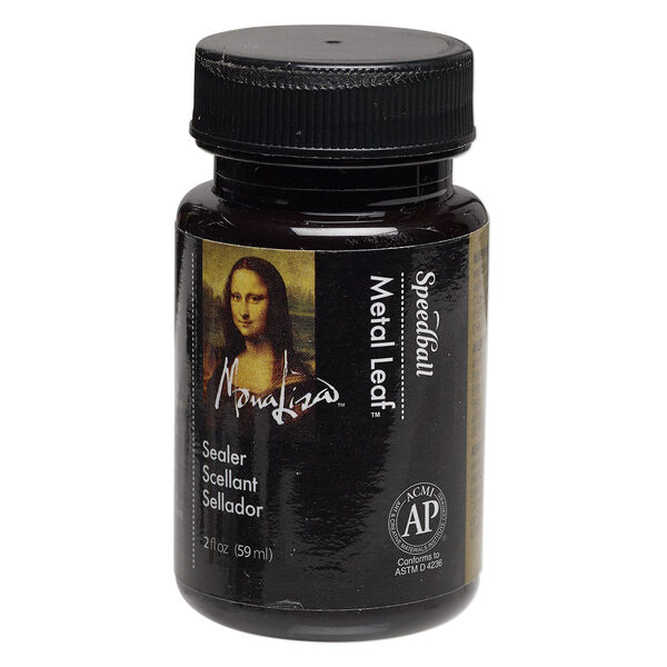 Top coat sealant, Mona Lisa™ Metal Leaf™, pkg/2-fluid-ounce bottle, clear (0010218). image number 0
