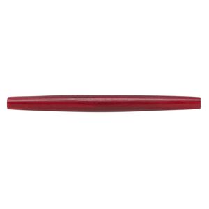 Bead, horn (dyed), red, 98x6mm-100x9mmmm hand-cut hairpipe, Mohs hardness 2-1/2. Sold per pkg of 12.