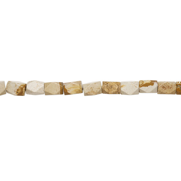Picture jasper 1pkg1, 4-sided rectangle bead natural, 15 inch 18x12mm-20x14mm image number 1