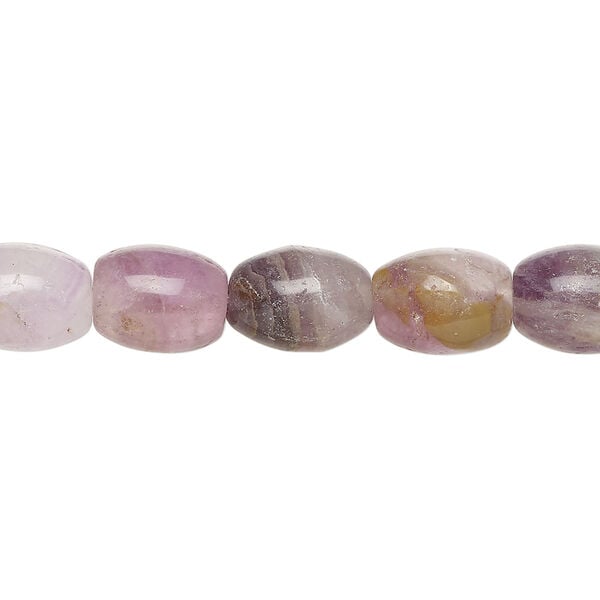 Fluorite 1pkg1, oval bead natural, 15 inch 10x7mm-11x8mm image number 0