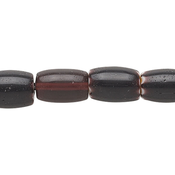 Bead, chevron glass, opaque multicolored, 13x8mm-13x9mm barrel. Sold per 15-inch strand. image number 0