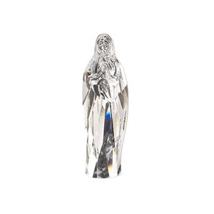 Fancy stone 1pk crystal foil back, Crystal Passions® 30x9.5mm Virgin Mary 4973