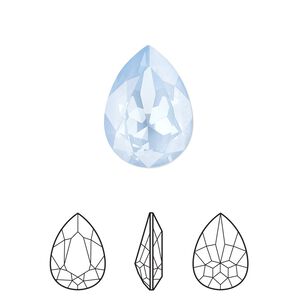 Fancy stone 1pk crystal sky ignite, Crystal Passions® 18x13mm pear 4320