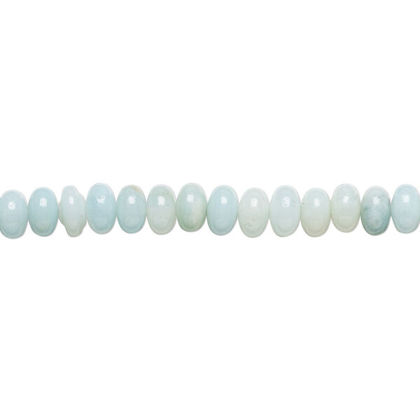 Amazonite 1pkg1, rondelle bead natural B grade, 15.5-16 inch 6x4mm image number 0