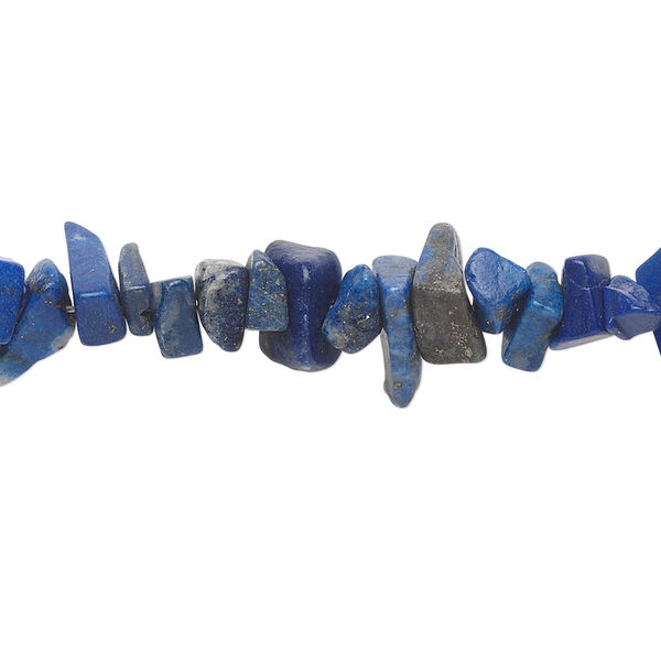 Bead 1pk lapis lazuli, natural, medium chip 32 inch image number 0