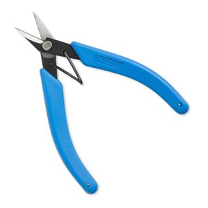 Shears, Xuron®, #9180NS, non-serrated high-durability, steel and rubber, black and blue, 5-3/4 inches. Sold individually.