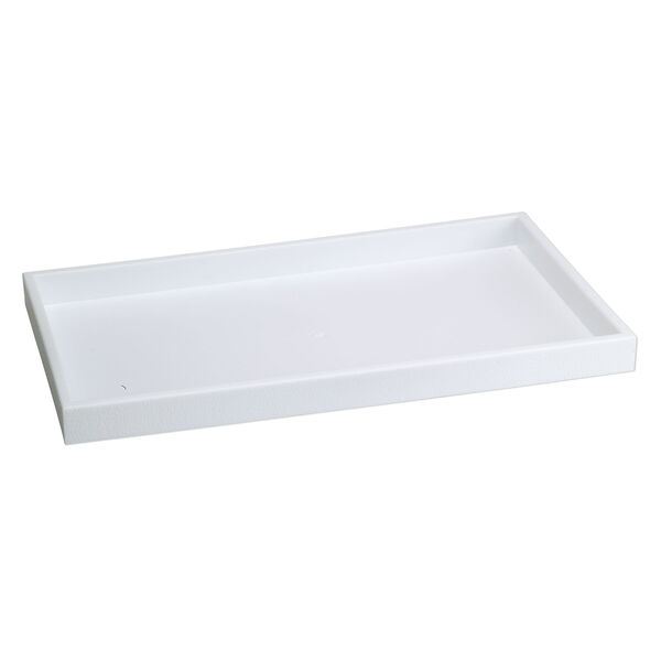 Display tray, plastic, white, 14-3/4 x 8-1/4 x 1 inches. Sold individually. image number 0