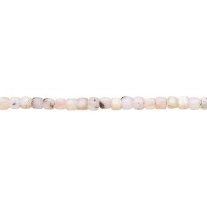 Pink opal 1pkg1, faceted cube bead natural 15.5-16 inch 2-2.5mm