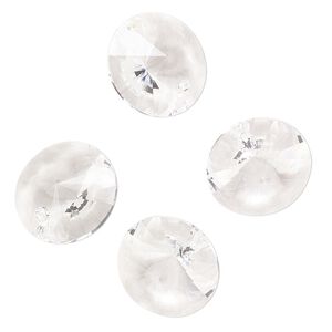 Drop 4pk crystal, Preciosa Czech crystal 14mm pendant rivoli