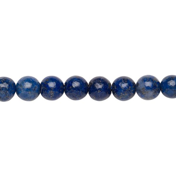 Lapis lazuli 1pkg1, round bead natural 15 inch 6-7mm image number 0