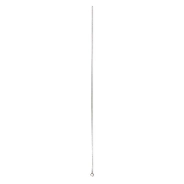 Head pin, sterling silver, 3 inches with 1.5mm ball, 22 gauge. Sold per pkg of 10. image number 0