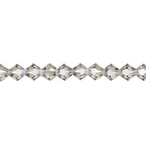 Bead 1pkg720 crystal urban grey, Swarovski&reg;, 5mm XILION bicone 5328