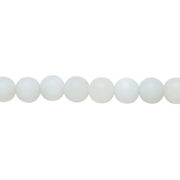 Amazonite 1pkg1, matte round bead natural 8 inch 6mm image number 0