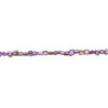 Mother-of-pearl shell 1pkg1, triangle tube bead 15 inch lilac and tan 8x7mm-10x9mm image number 1